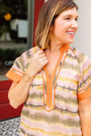 Brushstroke Shift Dress