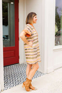 Brushstroke Shift Dress