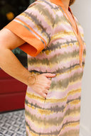 Brushstroke Shift Dress