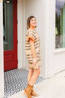 Brushstroke Shift Dress