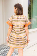 Brushstroke Shift Dress