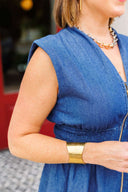 Denim Zip Top