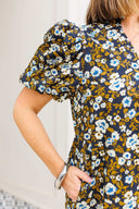 Autumn Bouquet Midi Dress