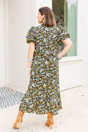 Autumn Bouquet Midi Dress