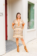 Brushstroke Shift Dress