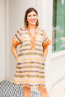 Brushstroke Shift Dress