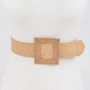 Square Buckle Stretch Belt