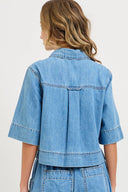 CASUAL EVERYDAY EFFORTLESS DENIM BUTTON DOWN SHIRT Sweet Lovely by Jen