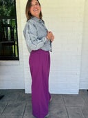 The Perfect Layer Cropped Denim Button-Down Risen