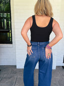 The Volume Up Wide Leg Pleated Jeans | Risen Risen