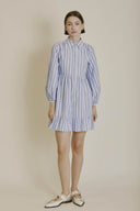 Striped Mini Shirt Dress