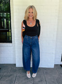 The Volume Up Wide Leg Pleated Jeans | Risen Risen