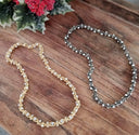 Twisted Rhinestone Statement Necklace