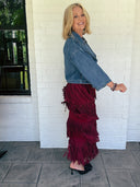 The After Hours Fringe Sweater Skirt Lalavon