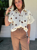 Dot Your Average Polka Dot Blouse Entro