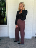 The Cool Factor Black Tencel Bomber Jacket Risen