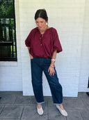 Cabernet Bubble Blouse Entro