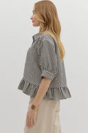The Classic Ruffle Stripe Top