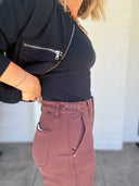 Buckle Up Chocolate Wide Leg Jeans | Risen Risen