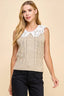 Eyelet Sweater Tank