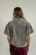 Cheetah Chic Denim Top