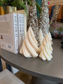 Traditional Blocked Christmas Tree Candle Gilded Signature