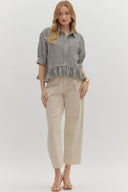 The Classic Ruffle Stripe Top