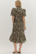 Autumn Bouquet Midi Dress