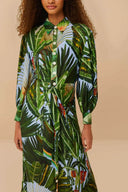 Blue Amazonia Forest Lenzing Midi Dress - Laundry Dae