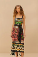 Off-White Coconut Tree Flow Dress