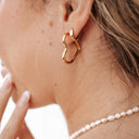 Love On My Mind Heart Hoop Earrings - WATERPROOF Wholesale Pretty Simple