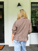 The Check, Please Peplum Top Entro