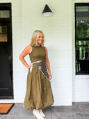 The Scarf Trick Midi Dress Entro