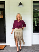 In Your Element Fringe Skirt Saints & Hearts