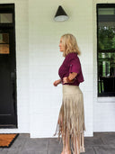 In Your Element Fringe Skirt Saints & Hearts