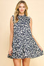 Navy Speckled Dress