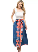 Navy Hearts Prairie Skirt