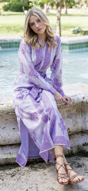 Lilac Pasha Resort Shirtdress w/ Sash 