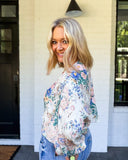 Wildflower Whimsy Cropped Cardigan POL Clothing