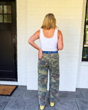 Off the Radar Camo Barrel Jeans by Risen Risen