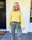 Easy Does It Knit Sweater – Butter Yellow Mustard Seed