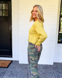 Easy Does It Knit Sweater – Butter Yellow Mustard Seed