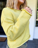 Easy Does It Knit Sweater – Butter Yellow Mustard Seed