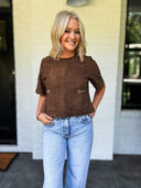 The Saddle Club Suede Top Entro