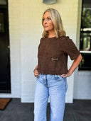 The Saddle Club Suede Top Entro