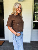 The Saddle Club Suede Top Entro