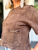 The Saddle Club Suede Top Entro