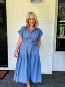The All Dae Denim Midi Dress Entro