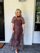 The Wildest Dreams Leopard Midi Dress Entro