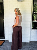 The After Hours Suede Pant Mustard Seed